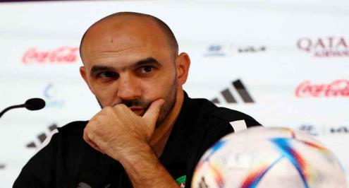 الركراكي: نسعى لصنع مفاجأة أمام البرتغال.. وأتمنى ألا يلعب رونالدو